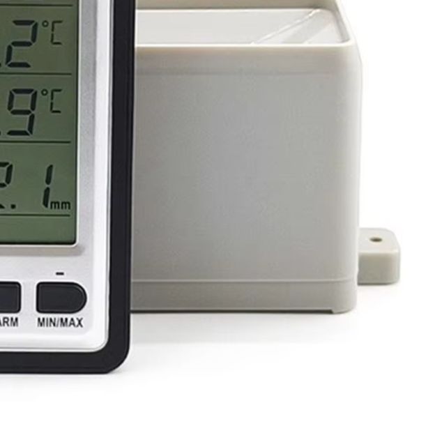 Rain Gauge Digital - デジタルワイヤレス雨量計気象ステーション RCC 送信機屋内屋外温度湿度モニターメーター家庭菜園用 F