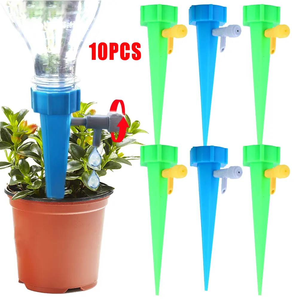 Smart Garden Tower - 10/1個入り自動給水キット、自動散水装置、調節可能な点滴灌漑システム、花、植物、庭の水やり用品