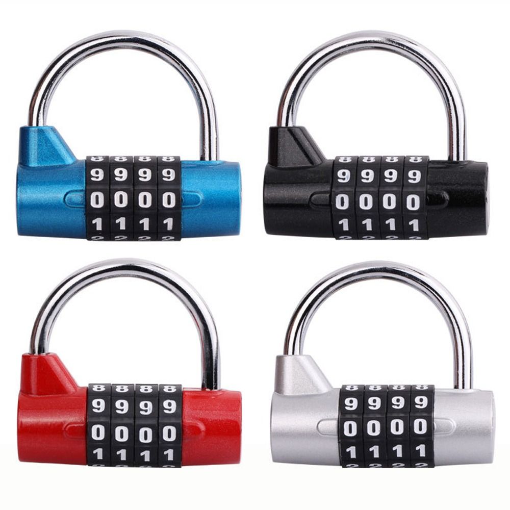 Smart Garden Gate Lock - 耐候性セキュリティ南京錠ポータブルヘビーデューティ 4 ダイヤル数字コンビネーションロック屋外ジム安全コードロック