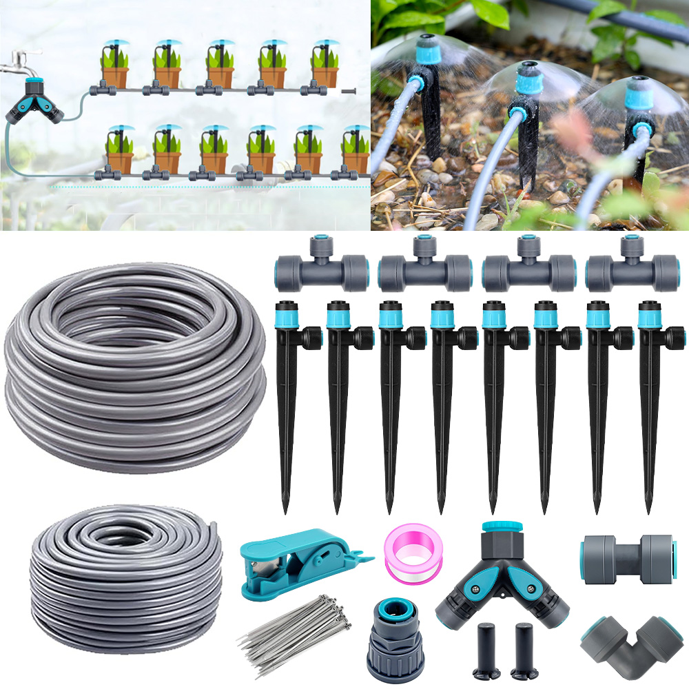 Smart Garden Tower - 3/8インチ バブラーガーデン灌漑システム 9/12mm PEホース 360 °