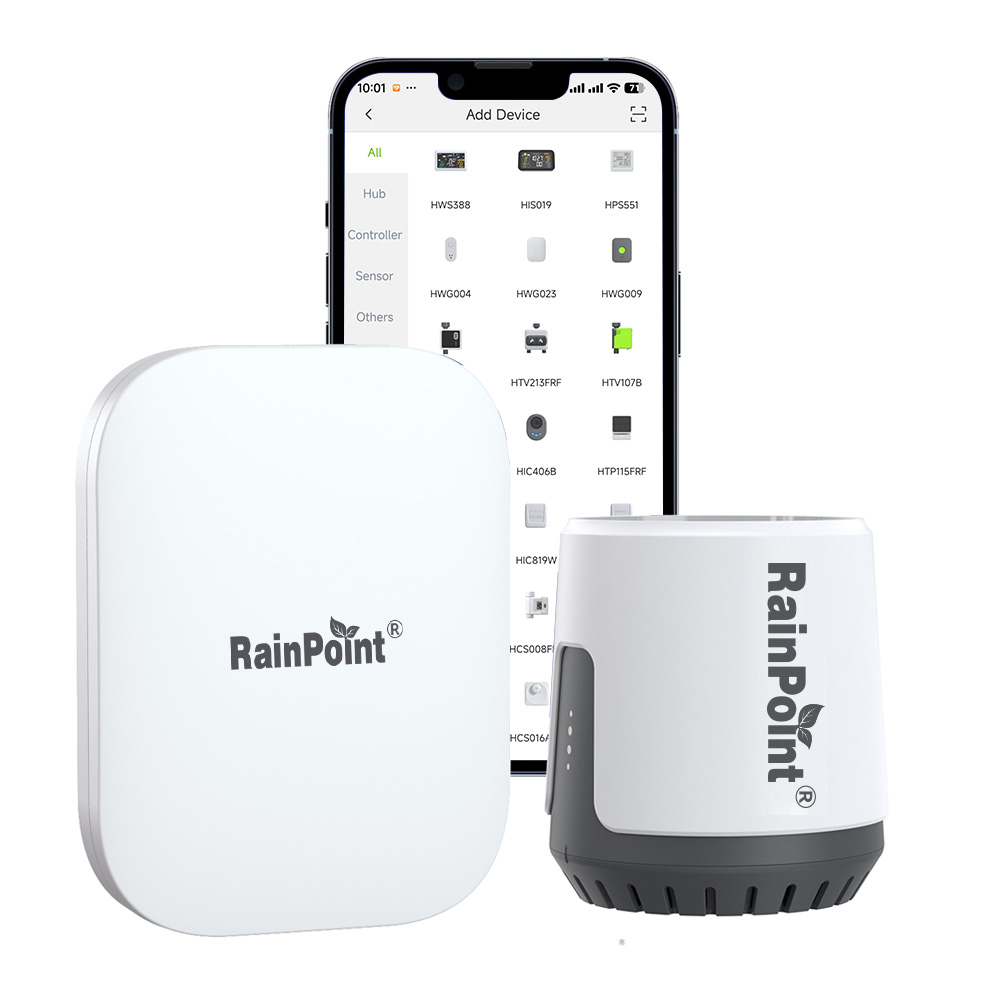 Rain Gauge Digital - RAINPOINT ワイヤレスデジタル雨量計 屋外アプリ制御 スマート雨センサー 100m高精度雨量トラックモニター 庭用
