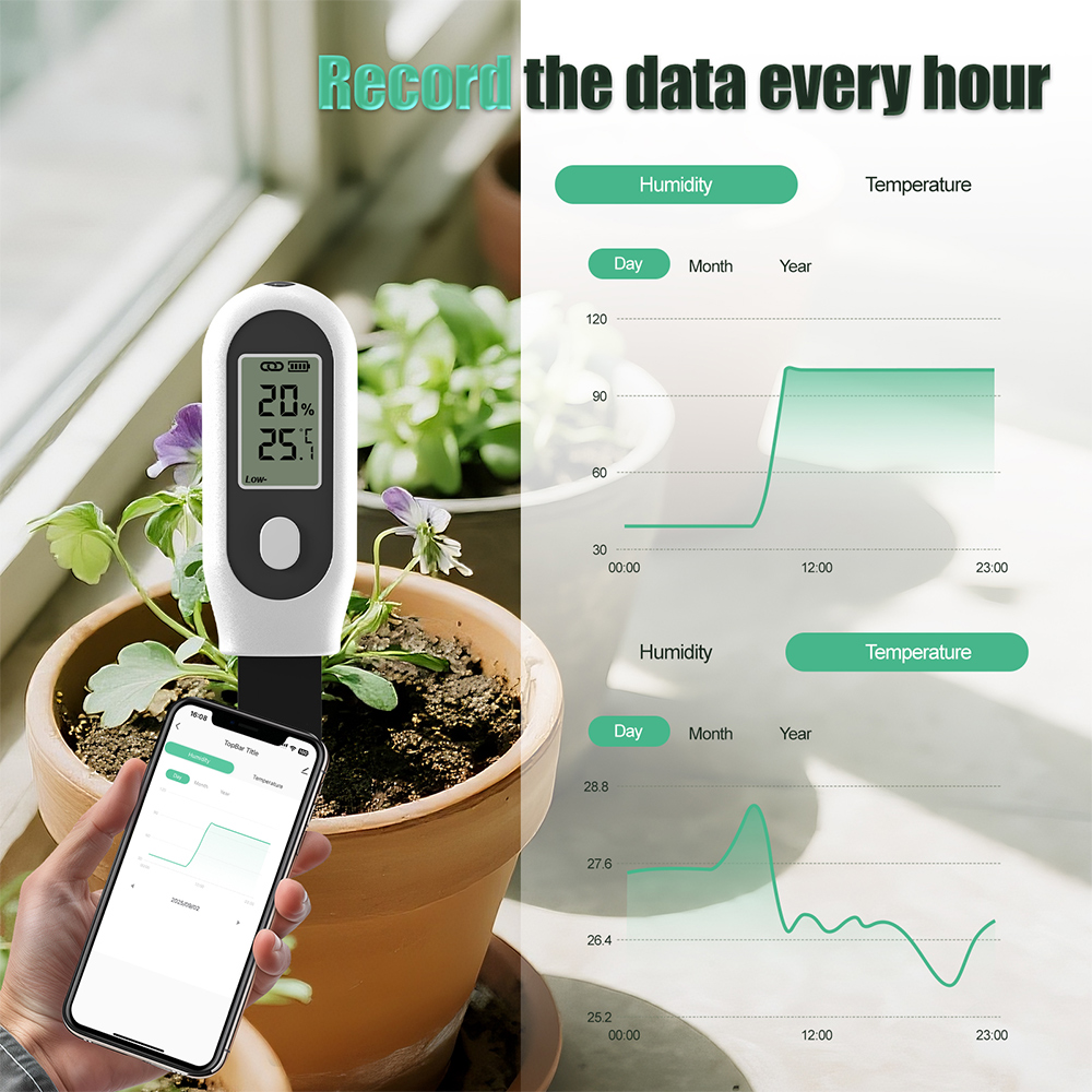 Smart Garden Home Assistant - Tuya Zigbee 3 in 1 土壌温度湿度日照計