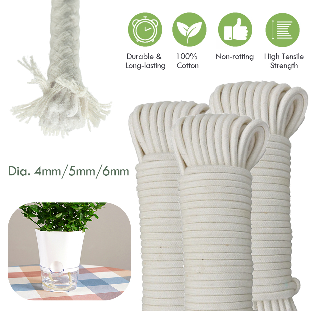 Smart Garden Tower - 自動自己散水コットンウィックコード、鉢植え、苗、植木鉢、DIYドリップ、庭の散水システム、4mm、5mm、6mm