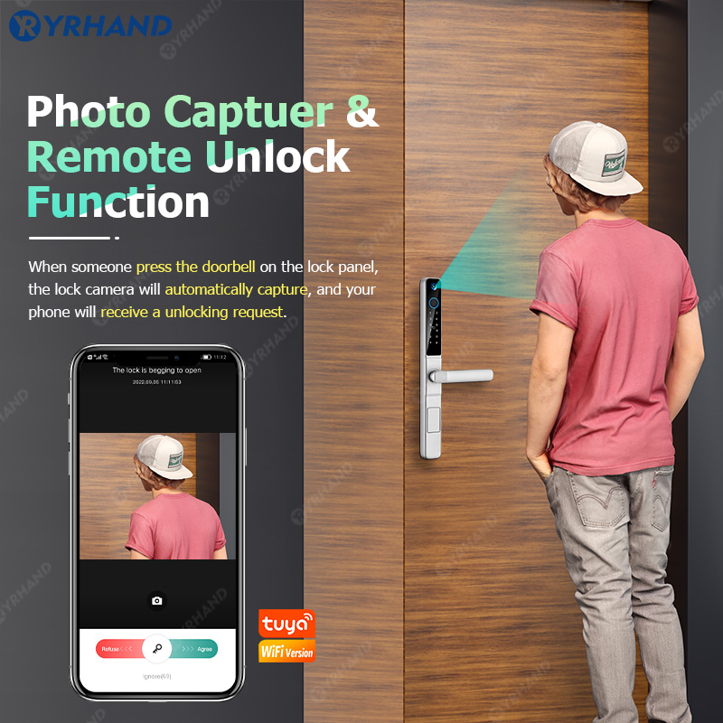 Yrhand-防水IP66スマートロック,アルミニウム引き戸 - Smart Garden Gate Lock のレビューと価格