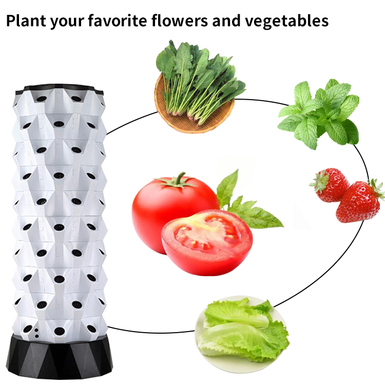 スマートファーム水耕栽培キット自動給水垂直庭園室内園芸システ - Smart Garden Tower のレビューと価格