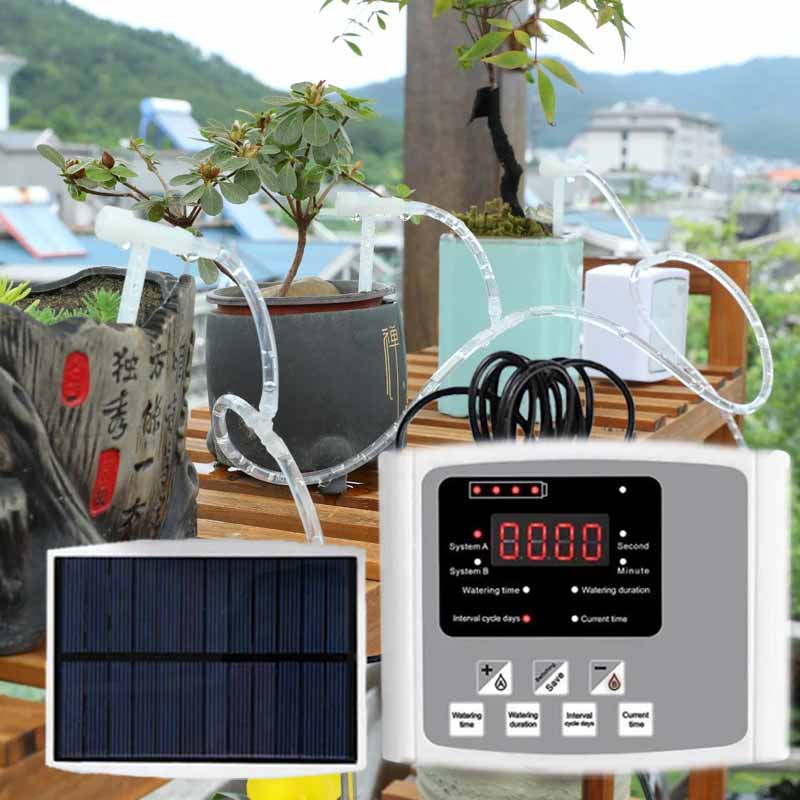 自動太陽エネルギー点滴灌漑装置 ダブルポンプ 調整可能なバル - Smart Garden Tower のレビューと価格