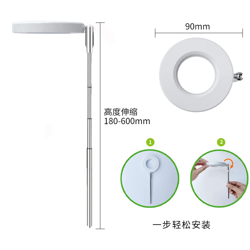 タイミング調整可能な調光式エンジェルリングLED補助光、格納 - Plant Grow Light Full Spectrum のレビューと価格