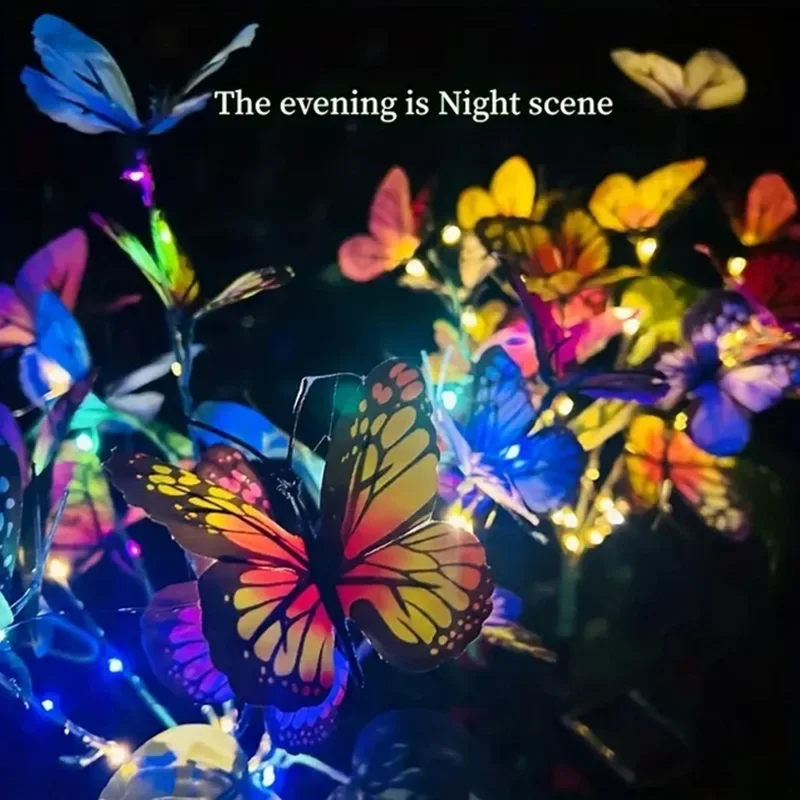ソーラー LED バタフライガーデンライト防水カラフルな屋外 - Smart Garden Light Camera のレビューと価格