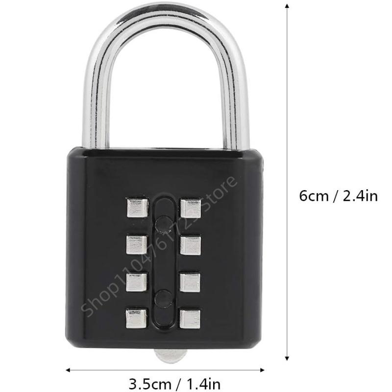 8 桁コンビネーション屋外ボタン防水ランダムコード南京錠亜鉛 - Smart Garden Gate Lock のレビューと価格