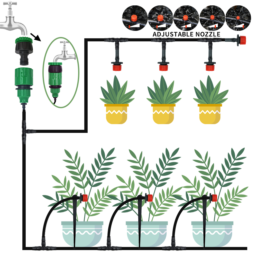 ポータブル再利用可能な灌漑システム,調整可能な自動散水キット - Smart Garden Hose Timer のレビューと価格