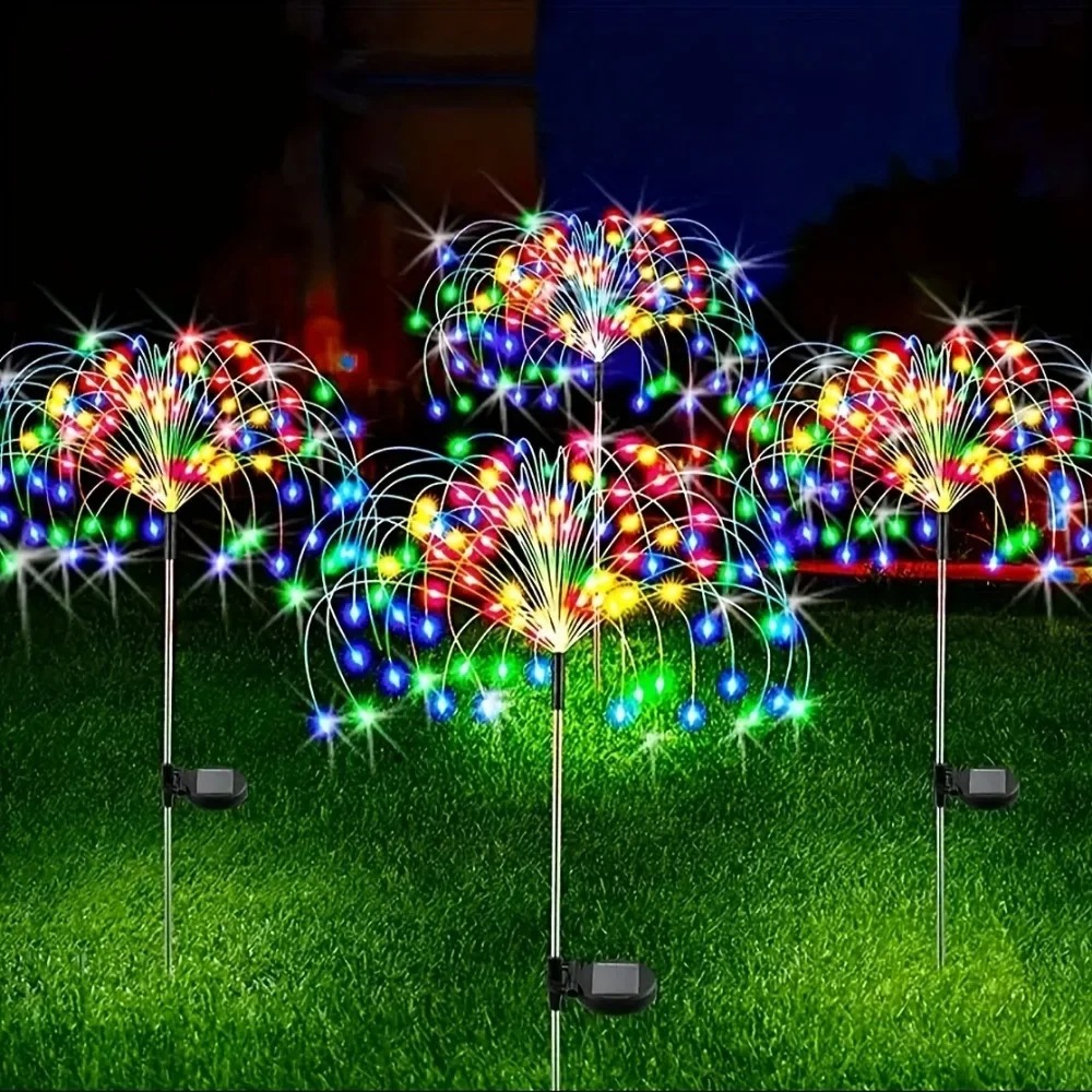 ソーラーLED花火フェアリーライト 屋外ガーデン装飾 8つの - Smart Garden Light Camera のレビューと価格