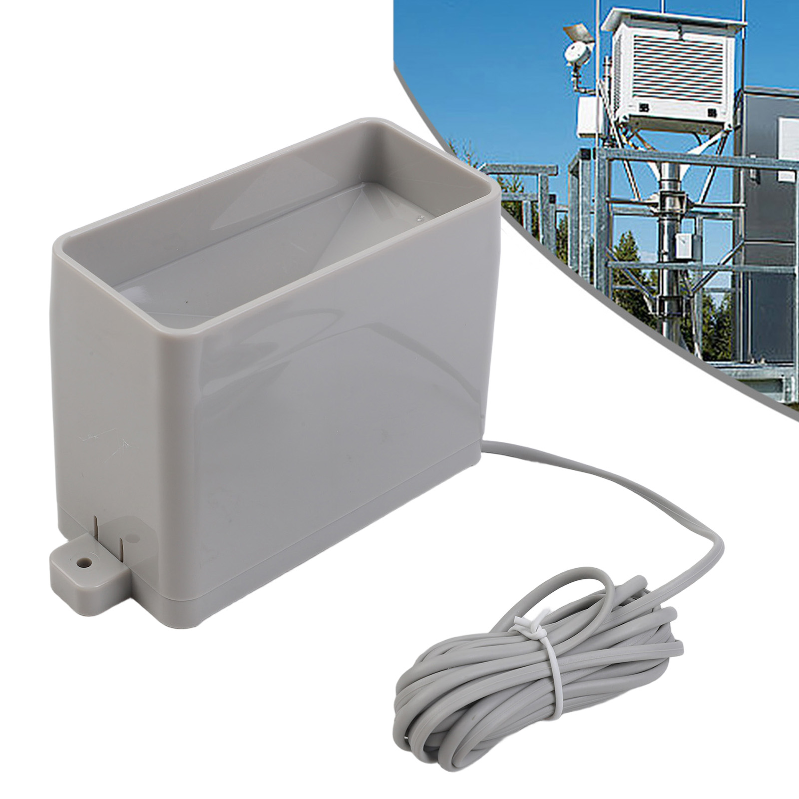 ワイヤレス雨量計センサー気象観測所用降雨量測定自己排水ABS - Rain Gauge Digital のレビューと価格