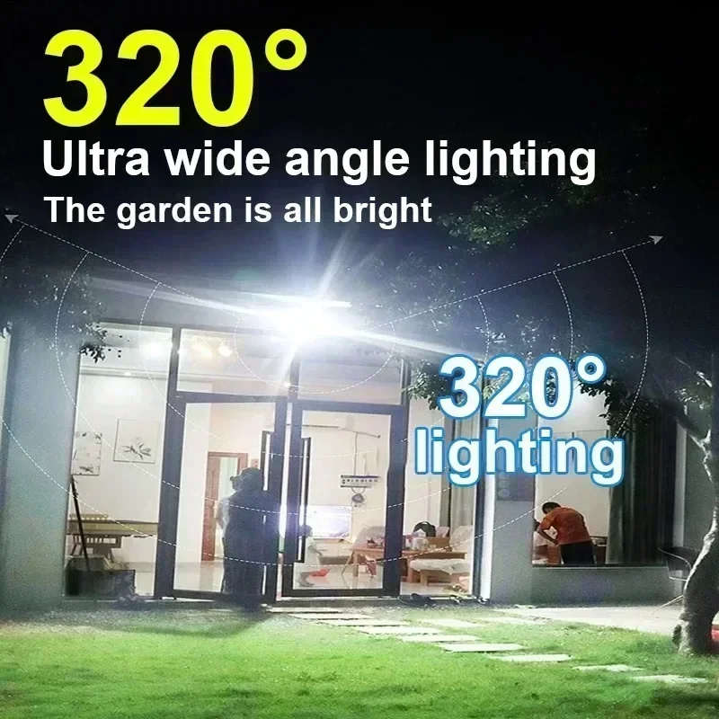 12000LM強力ソーラーウォールランプ、リモコン付き屋外I - Smart Garden Light Camera のレビューと価格