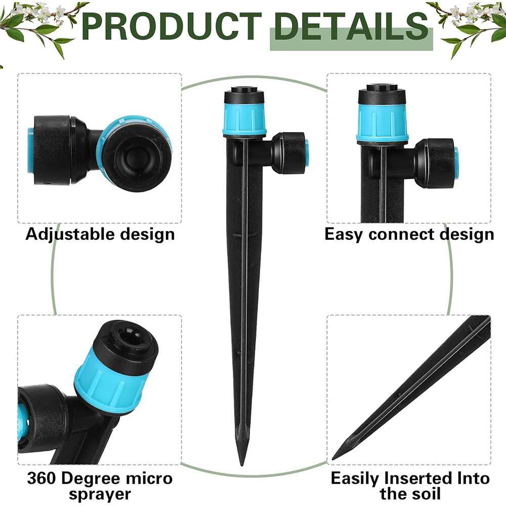 3/8インチ バブラーガーデン灌漑システム 9/12mm P - Smart Garden Tower のレビューと価格
