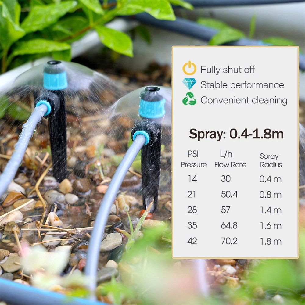 3/8インチ バブラーガーデン灌漑システム 9/12mm P - Smart Garden Tower のレビューと価格