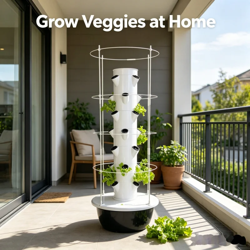 スマート垂直水耕栽培タワー屋内庭園システム - 家庭用野菜ハ - Smart Garden Tower のレビューと価格