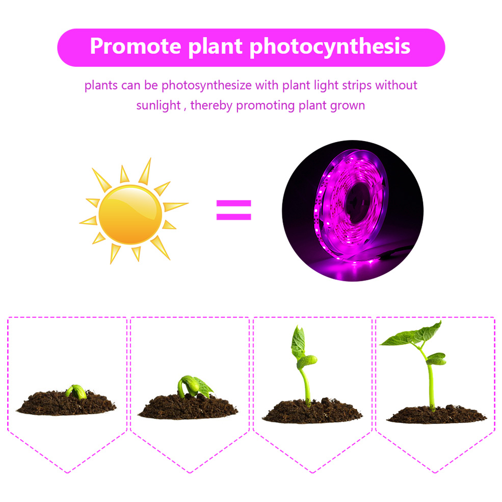 USB フルスペクトル LED 成長ライトストリップ 0.5 - Led Plant Light Strip のレビューと価格
