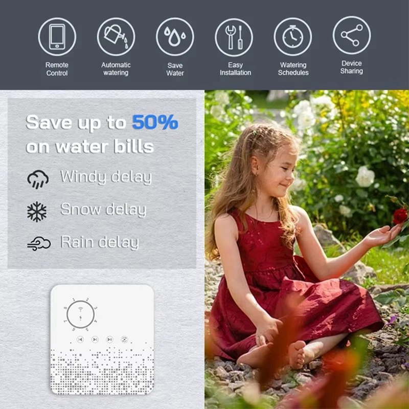 Tuya WiFi スマートスプリンクラーコントローラー 8 - Smart Garden Zone のレビューと価格