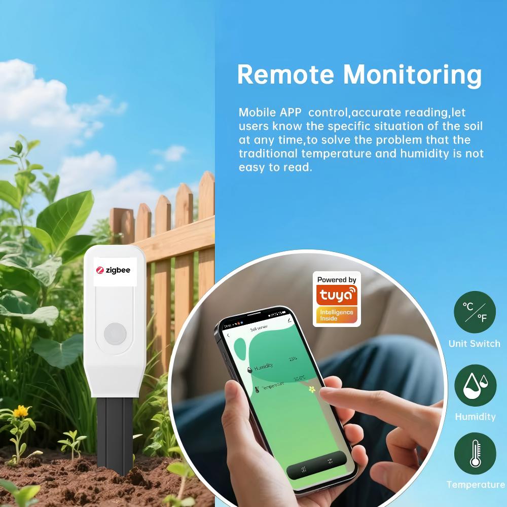 Tuya スマートホーム ZigBee 土壌水分・温度モニタ - Smart Garden Home Assistant のレビューと価格