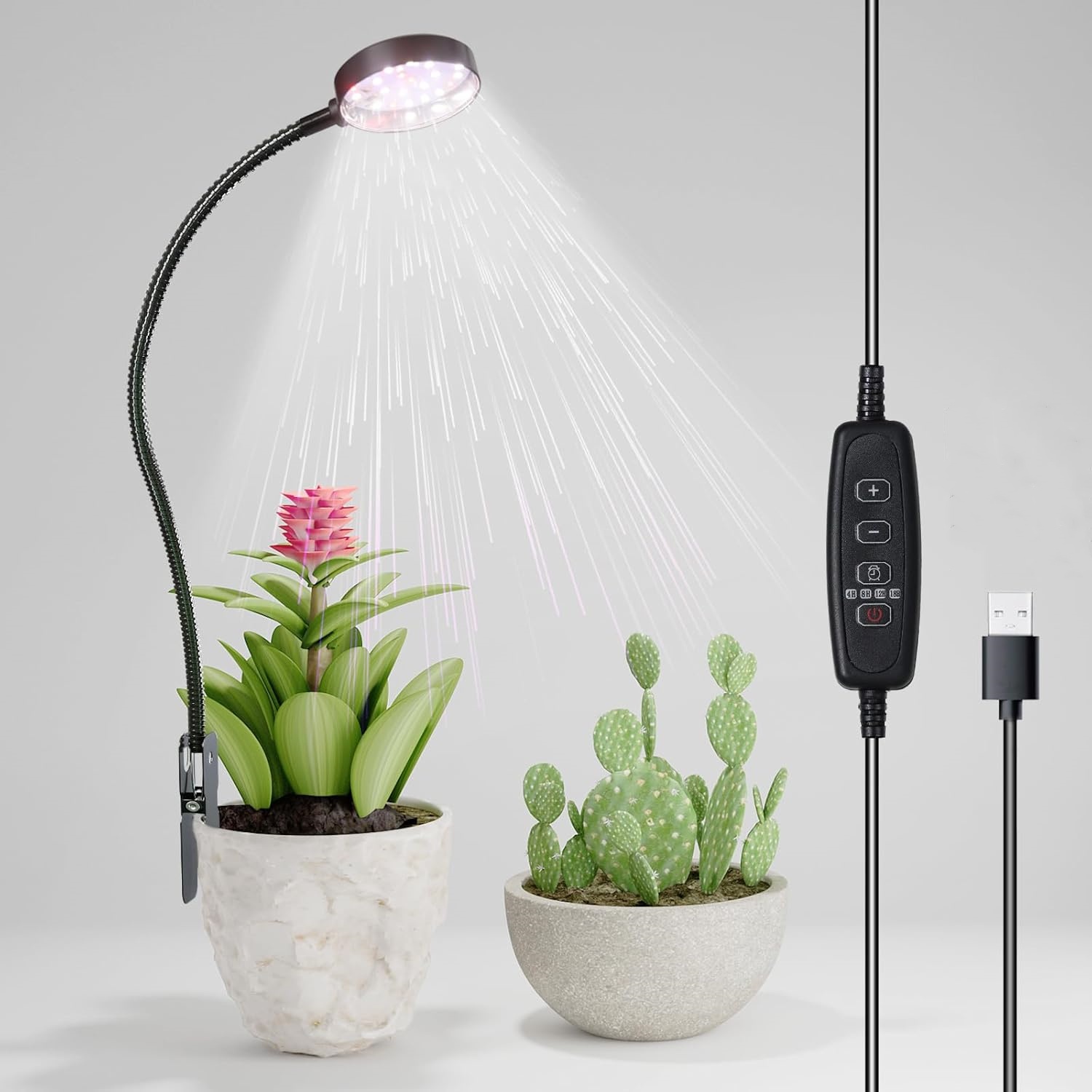 USB LED 成長ライト 6000K フルスペクトル鉢植え - Plant Grow Light Full Spectrum のレビューと価格
