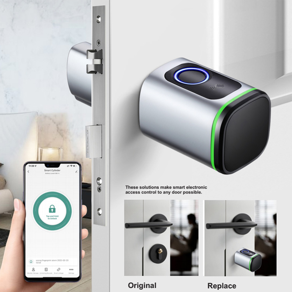 Zemismart-ble-スマート電子ドアロック,Tuya - Smart Garden Gate Lock のレビューと価格