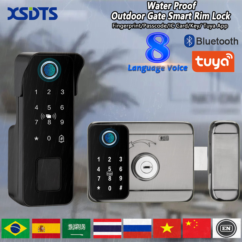 防水スマートドアロック 指紋認証 屋外 庭 リモコン Tuy - Smart Garden Gate Lock のレビューと価格