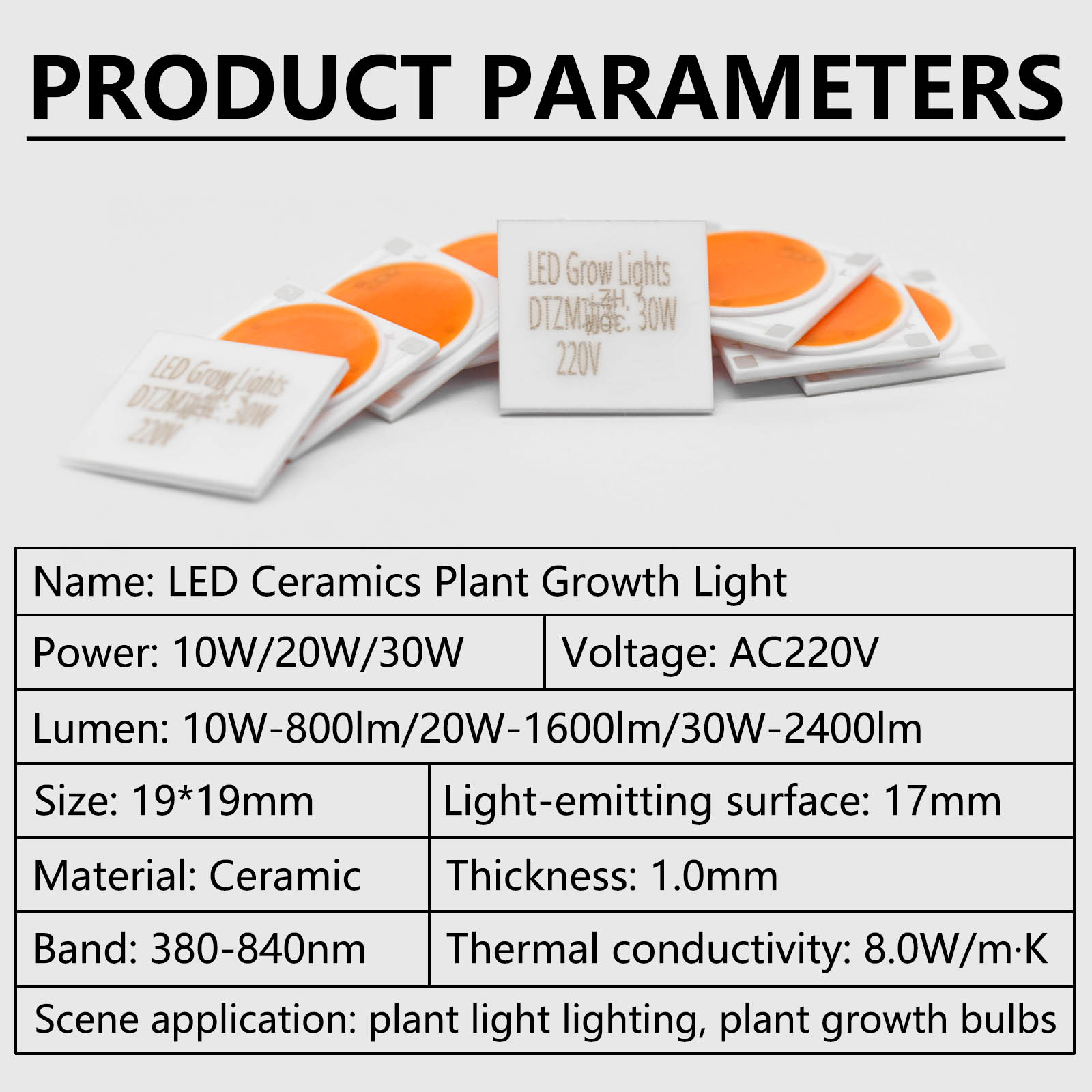 セラミックベースの穂軸チップ電球,植物の苗と花の成長のための - Plant Grow Light Full Spectrum のレビューと価格