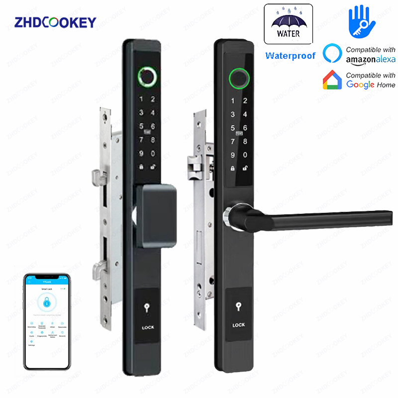 ZHDCOOKEY 生体認証デジタルドアロック 防水 TTL - Smart Garden Gate Lock のレビューと価格