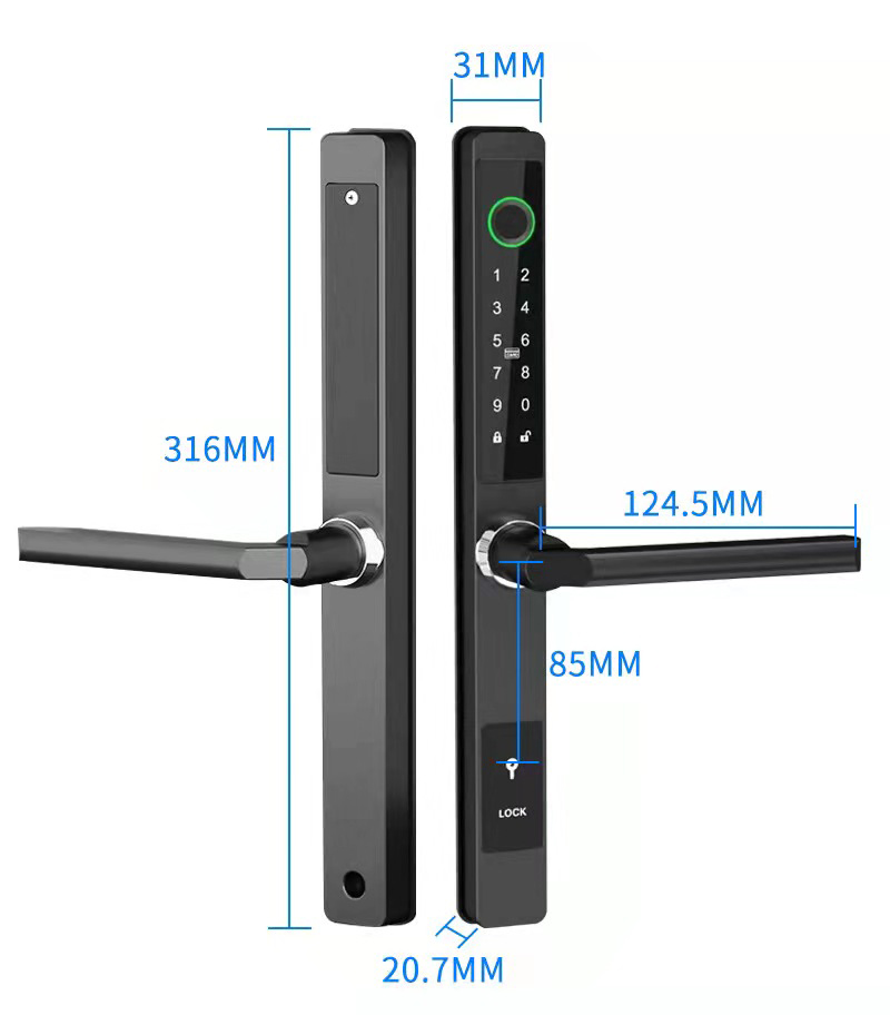 ZHDCOOKEY 生体認証デジタルドアロック 防水 TTL - Smart Garden Gate Lock のレビューと価格