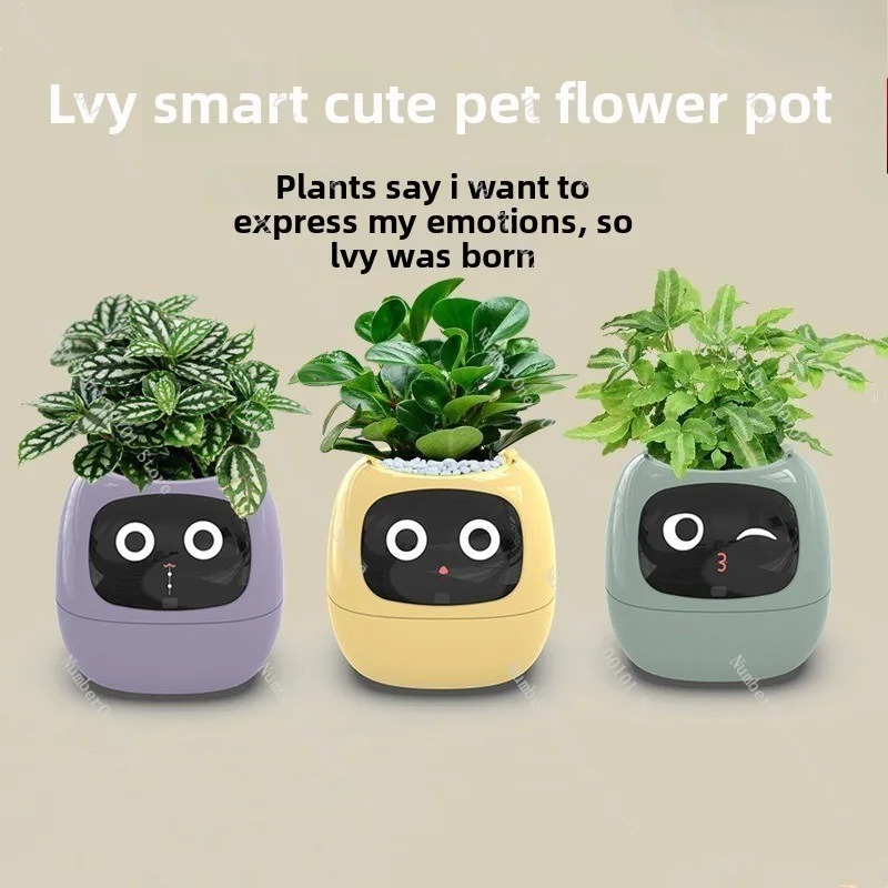 USB充電式自動給水植木鉢、スマートセンサー付きプラスチック - Self Watering Pot Sensor のレビューと価格