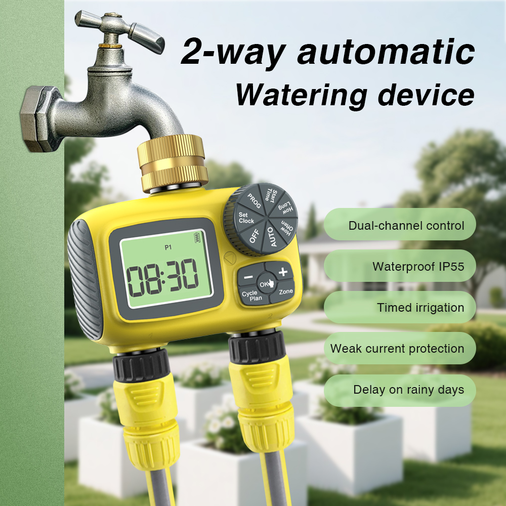 LCDディスプレイ灌漑水タイマー 2ゾーン灌漑プログラマー  - Smart Garden Zone のレビューと価格