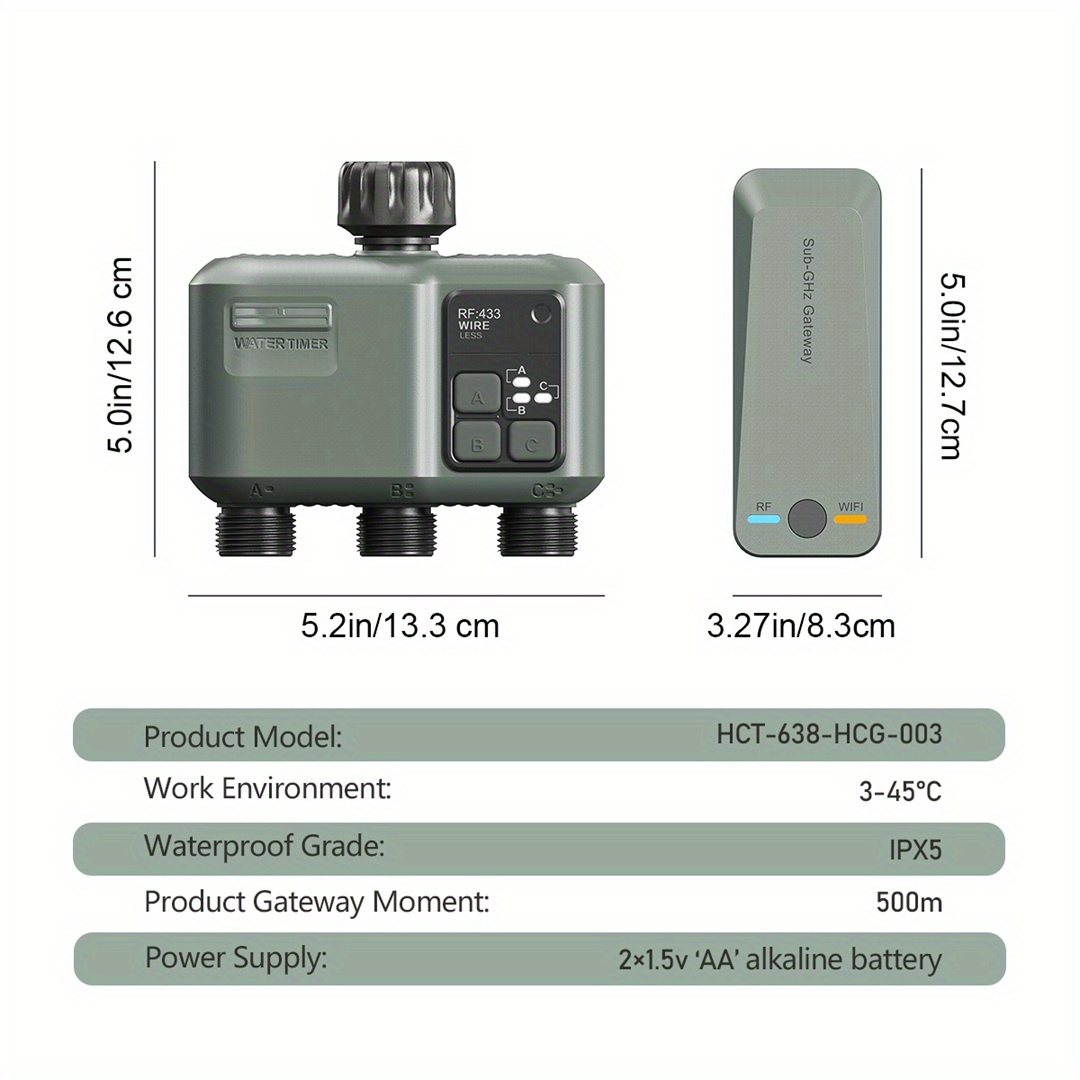 Eshico スマート スプリンクラー タイマー: 2x W - Smart Garden Zone のレビューと価格