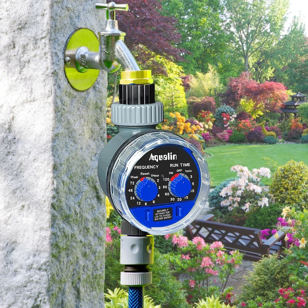 庭散水タイマーボールバルブ/ソレノイドバルブ灌漑コントローラ - Smart Garden Hose Timer のレビューと価格