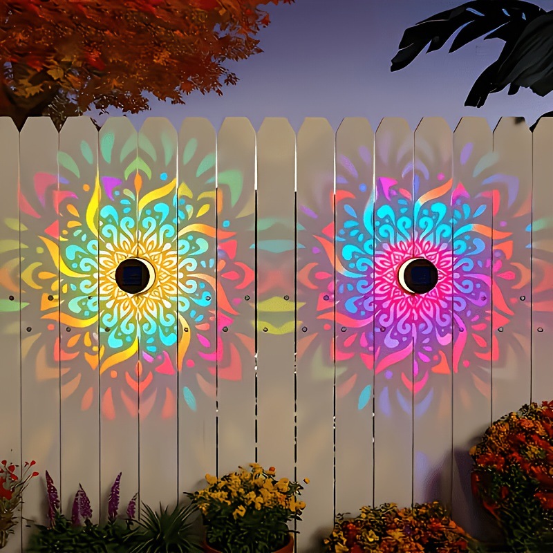 ソーラーLEDウォールライトマンダラプロジェクションランタン - Smart Garden Light Camera のレビューと価格