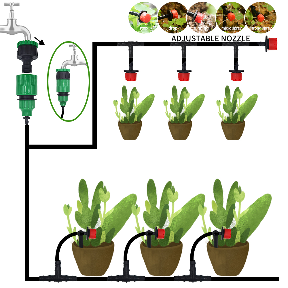 マイクロ点滴灌漑システムポータブル 20 メートル自動散水調 - Smart Garden Hose Timer のレビューと価格
