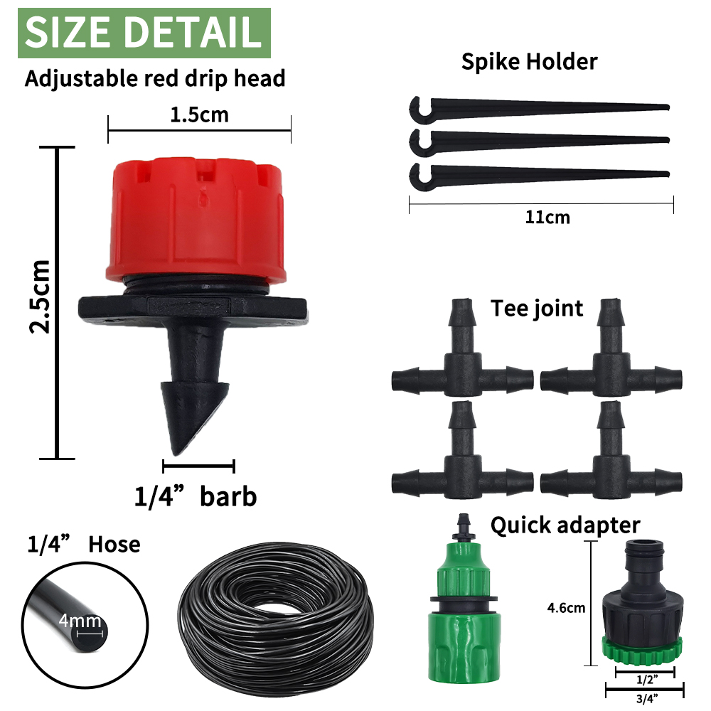 マイクロ点滴灌漑システムポータブル 20 メートル自動散水調 - Smart Garden Hose Timer のレビューと価格